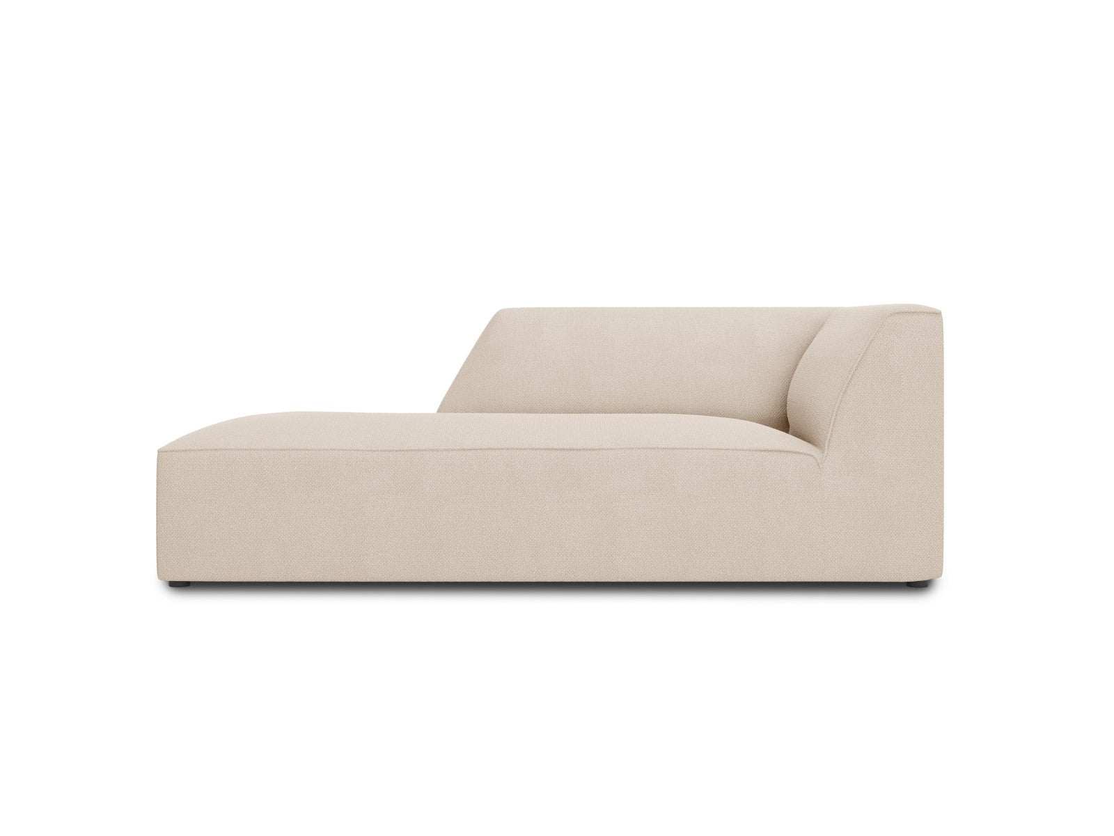 Micadoni linker meridiaan Ruby structurele stof, beige - 180x93x69cm