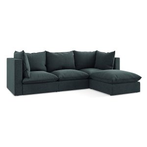 LaMiaSofa hoekbank rechts Ravenna – velours – marien – 255x165x77 LaMiaSofa hoekbank rechts Ravenna – velours – marien – 255x165x77