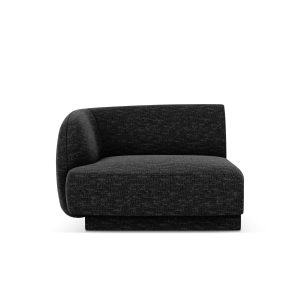 Micadoni linker module Miley chenille zwart – 90x90x70cm