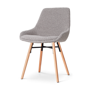 Nolon Nena-Isa Eetkamerstoel Bouclé Taupe – Stof – Houten Poten Nolon Nena-Isa Eetkamerstoel Bouclé Taupe – Stof – Houten Poten