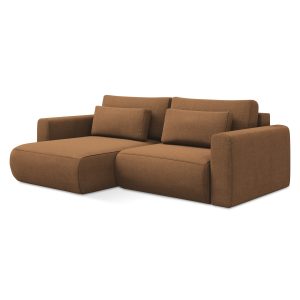 LaMiaSofa hoekbank links Perugia – textuurstof – terracotta – 240x149x LaMiaSofa hoekbank links Perugia – textuurstof – terracotta – 240x149x