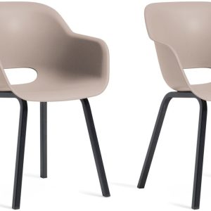 Keter Noa Tuinstoel – 2 stuks – 80x55x67cm – metalen frame – Soft Beig Keter Noa Tuinstoel – 2 stuks – 80x55x67cm – metalen frame – Soft Beig