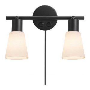 Nordlux Cole Wandlamp – 2-lichts E14 – Zwart Nordlux Cole Wandlamp – 2-lichts E14 – Zwart