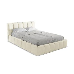 LaMiaSofa Bed met opbergruimte Roma – chenille stof – beige – 160x228x LaMiaSofa Bed met opbergruimte Roma – chenille stof – beige – 160x228x