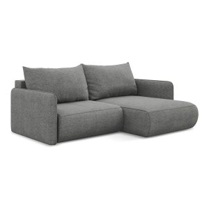 LaMiaSofa hoekbank rechts Palermo – chenille stof – olifant – 207x148x LaMiaSofa hoekbank rechts Palermo – chenille stof – olifant – 207x148x