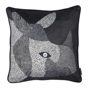 MOOOI decoratiekussen MO Dwarf Rhino – 50×50 / 20×20 Inch cm – zwart MOOOI decoratiekussen MO Dwarf Rhino – 50×50 / 20×20 Inch cm – zwart