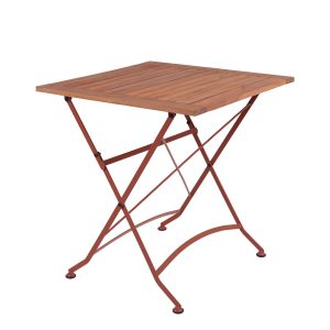 MaximaVida inklapbare vierkante tuintafel Toscana 70 cm roestbruin – 1 MaximaVida inklapbare vierkante tuintafel Toscana 70 cm roestbruin – 1