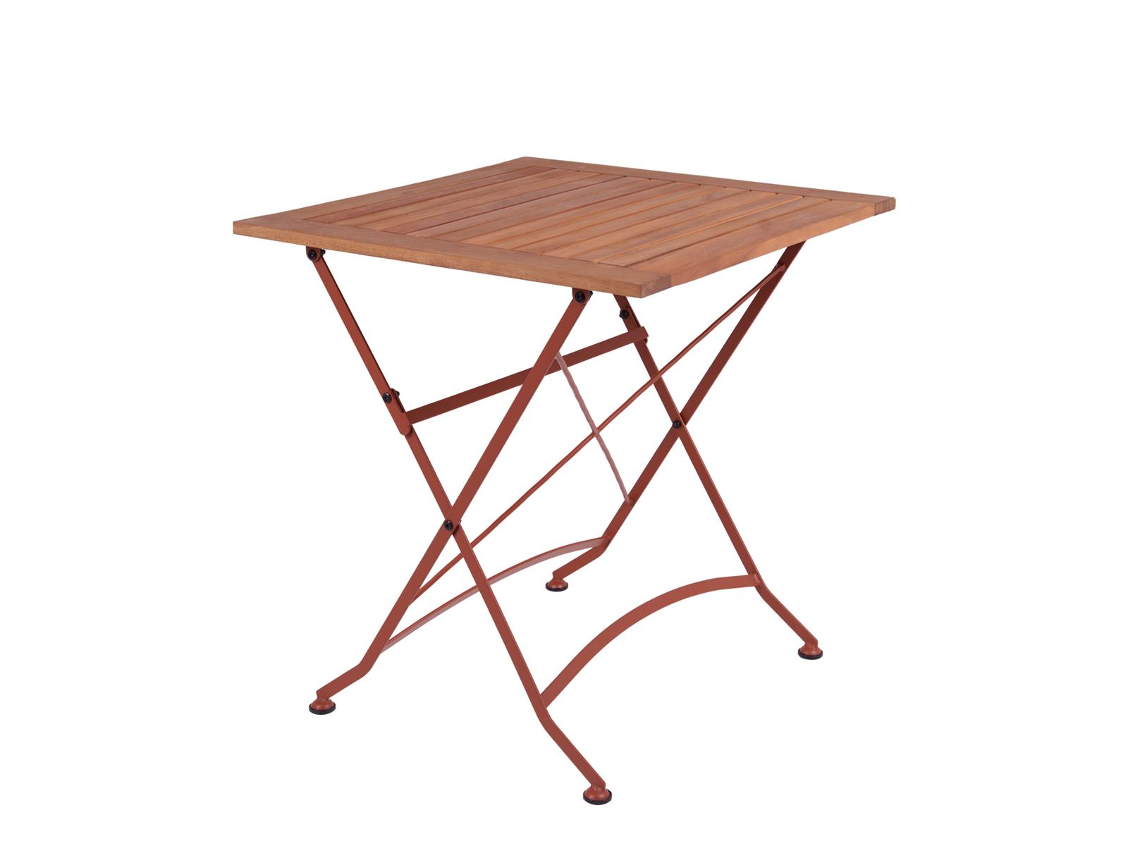 MaximaVida inklapbare vierkante tuintafel Toscana 70 cm roestbruin - 1