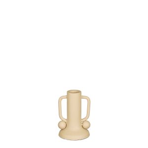 Mica Decorations Ula Kandelaar – H12 x Ø8 cm – Metaal – Beige Mica Decorations Ula Kandelaar – H12 x Ø8 cm – Metaal – Beige