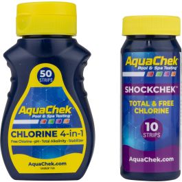 AquaChek teststrips + ShockChek teststrips