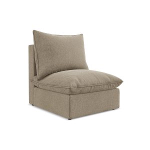 LaMiaSofa Bankmodule midden Ravenna – velours – beige – 75x90x77