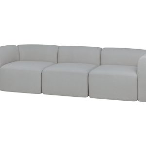 noo.ma Flom 3-zits bank lichtgrijs – soft zit, 262×96,5×68 cm noo.ma Flom 3-zits bank lichtgrijs – soft zit, 262×96,5×68 cm