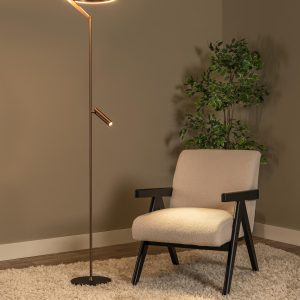 Lucide vloerlamp APPLAUSE – Geïntegreerde LED – Koffie Lucide vloerlamp APPLAUSE – Geïntegreerde LED – Koffie