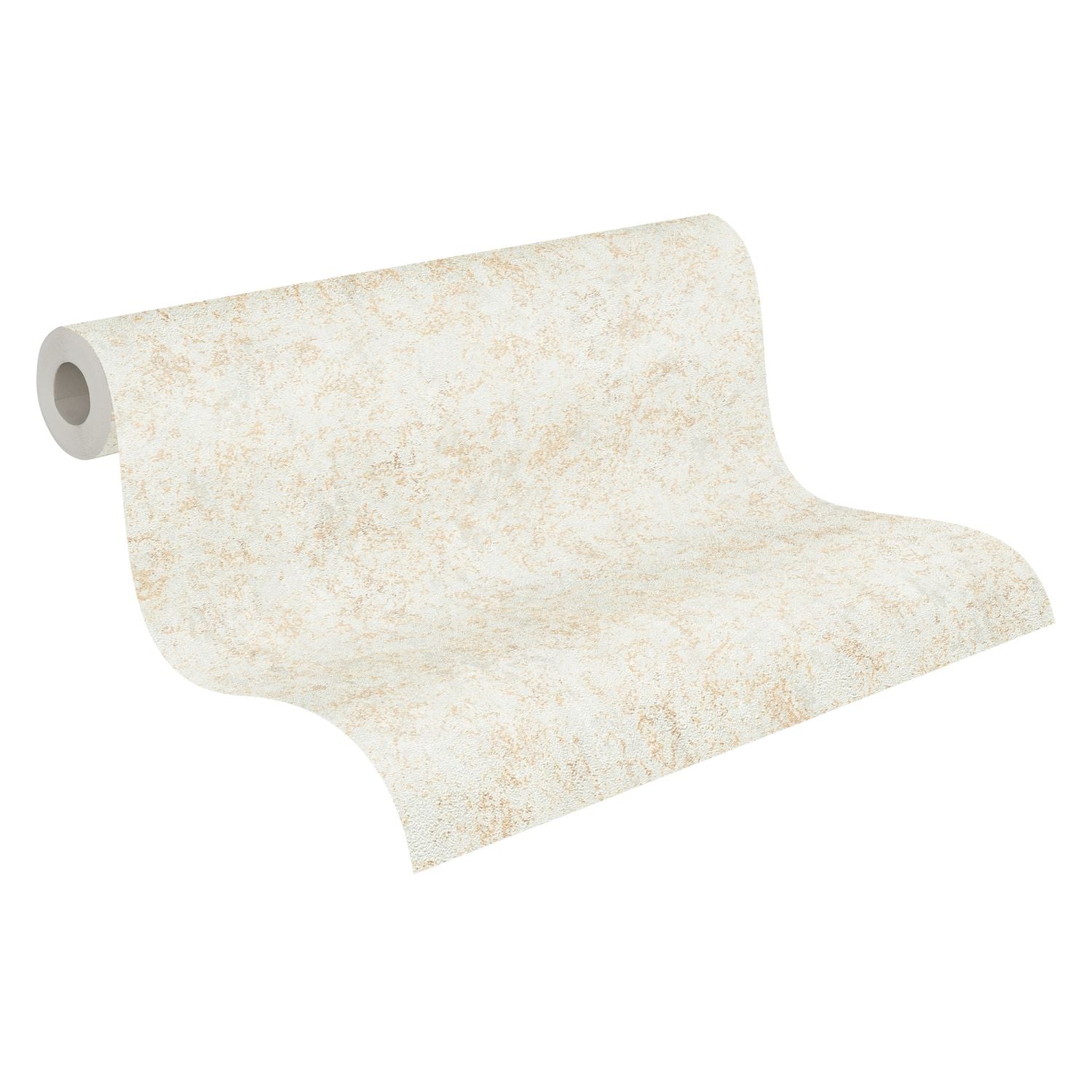 Livingwalls behang effen goud, lichtgrijs en wit - 53 cm x 10.05 m - A