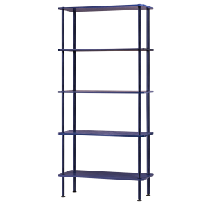 noo.ma Teidi 5-laagse open boekenkast 80 x 35 x 163 cm, Blueberry Pie noo.ma Teidi 5-laagse open boekenkast 80 x 35 x 163 cm, Blueberry Pie