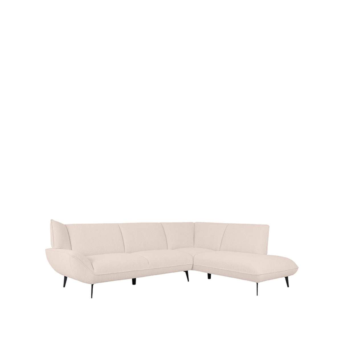 LABEL51 Hoekbank Pesaro Rechts - Naturel Bouclé - 274x203x82cm