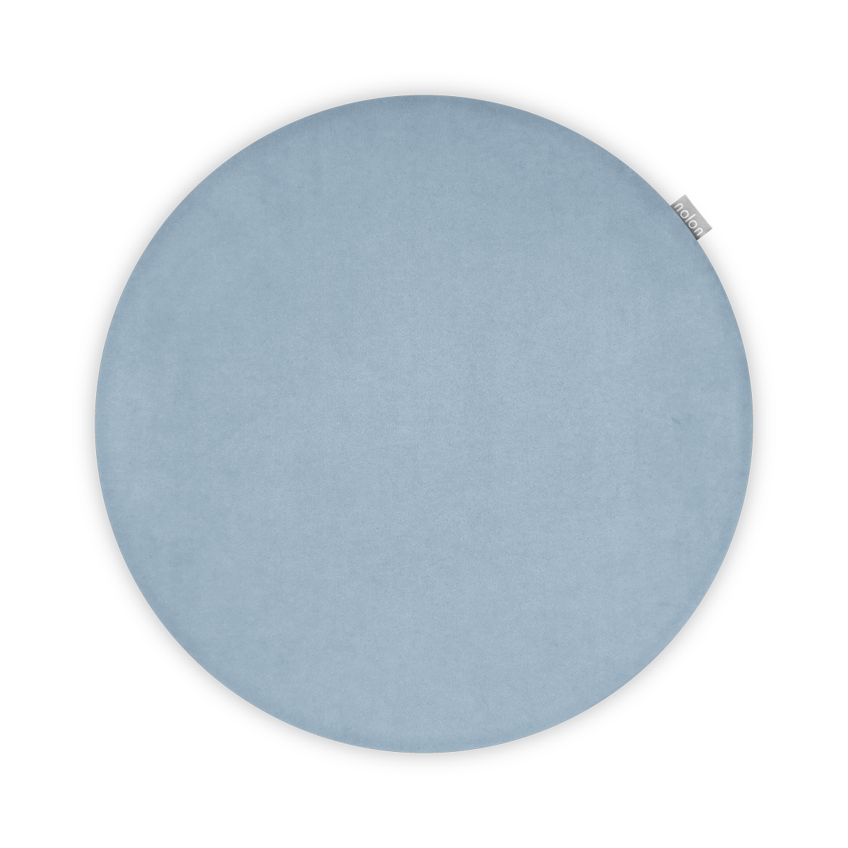 Nolon Lot Rond Stoelkussen Velvet Lichtblauw