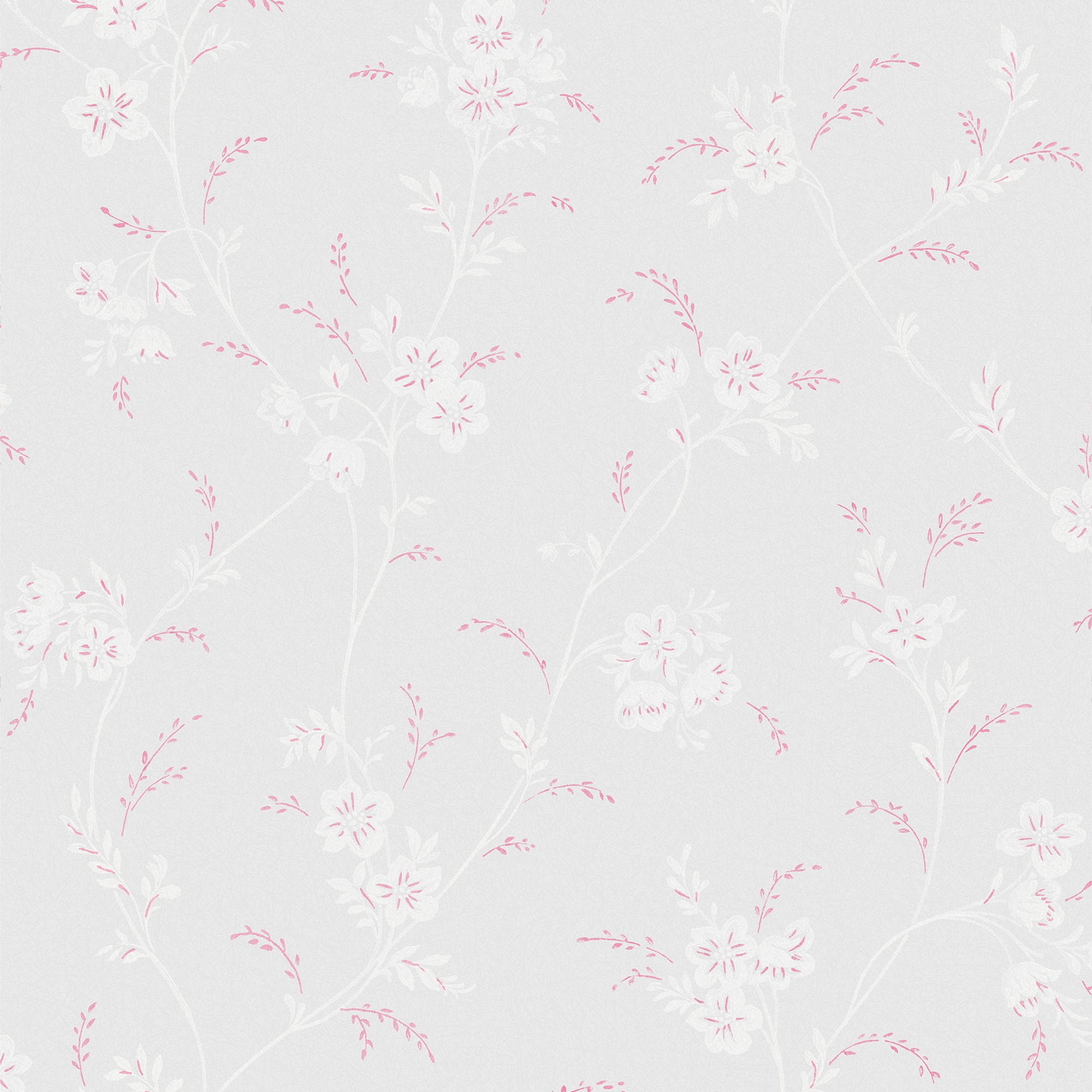 Laura Ashley Vliesbehang - Eva Floral - Sugared Grey - Grijs - 10xm52c