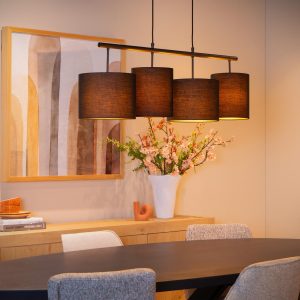 Lucide hanglamp MAYA – 4xE27 – Zwart Lucide hanglamp MAYA – 4xE27 – Zwart