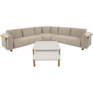 Lesli Living loungebank Mezio – beige – 86x86x28cm Lesli Living loungebank Mezio – beige – 86x86x28cm