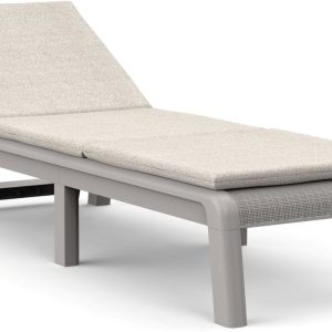 Keter Mallorca Ligbed – inclusief kussen – 187.5x58x29cm – Soft Beige Keter Mallorca Ligbed – inclusief kussen – 187.5x58x29cm – Soft Beige