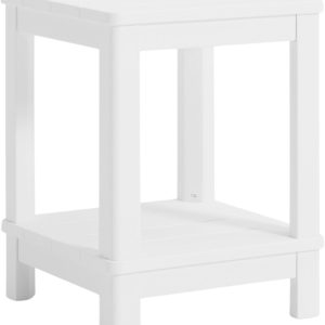 Keter Troy Deluxe Bijzettafel – 40.5×40.5x2cm – Wit Keter Troy Deluxe Bijzettafel – 40.5×40.5x2cm – Wit