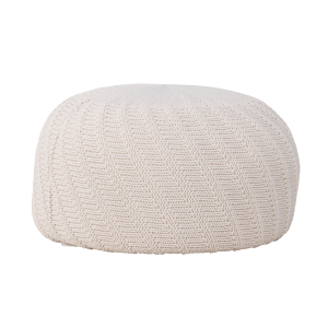 Nest living Dina Ronde Gebreide Poef Ø 60 cm – Crême Nest living Dina Ronde Gebreide Poef Ø 60 cm – Crême