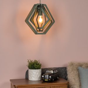 Lucide hanglamp MAURO – 1xE27 – Groen Lucide hanglamp MAURO – 1xE27 – Groen