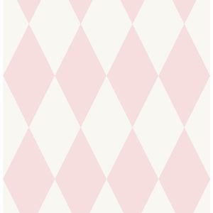 Origin Wallcoverings behang ruiten glanzend roze en wit – 53 cm x 10.0 Origin Wallcoverings behang ruiten glanzend roze en wit – 53 cm x 10.0