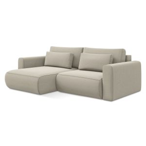 LaMiaSofa hoekbank links Perugia – velours – parel – 240x149x82 LaMiaSofa hoekbank links Perugia – velours – parel – 240x149x82
