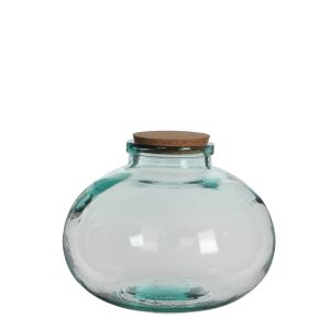 Mica Decorations Olly Vaas – H23 x Ø29 cm – Gerecycled Glas – Transpar Mica Decorations Olly Vaas – H23 x Ø29 cm – Gerecycled Glas – Transpar