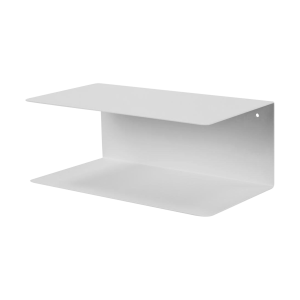 Lisomme Yara metalen wandplank wit – 35 x 20 cm Lisomme Yara metalen wandplank wit – 35 x 20 cm