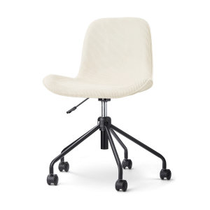 Nolon Nout-Fé Bureaustoel Rib Beige – Zwart Onderstel Nolon Nout-Fé Bureaustoel Rib Beige – Zwart Onderstel