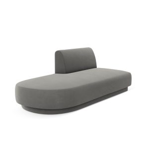 Micadoni Module Miley 2-zits, flueel lichtgrijs – 90x158x70cm Micadoni Module Miley 2-zits, flueel lichtgrijs – 90x158x70cm