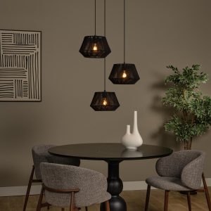 Lucide hanglamp JESSICA – 3xE27 – Zwart Lucide hanglamp JESSICA – 3xE27 – Zwart