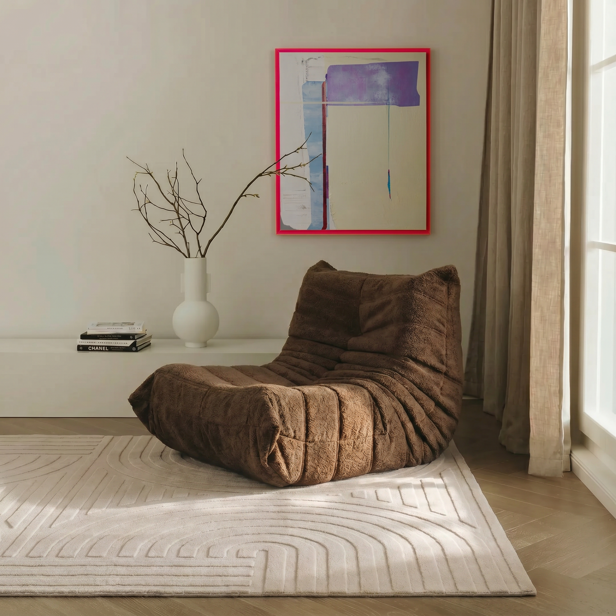 Mrcarpet Vloerkleed Scandinavisch Wit hoog/laag Ella 240 x 340cm