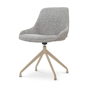 Nolon Nola-Mae draaibare eetkamerstoel grijs blend – beige onderstel Nolon Nola-Mae draaibare eetkamerstoel grijs blend – beige onderstel