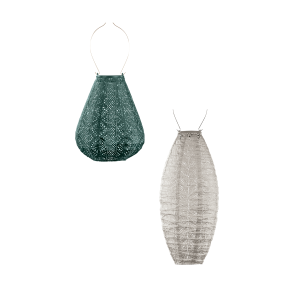 Lumiz solar lampion – laurier set – 2 stuks Lumiz solar lampion – laurier set – 2 stuks