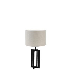 Light & Living tafellamp Mace/Livigno – zwart, naturel – 30x30x56cm Light & Living tafellamp Mace/Livigno – zwart, naturel – 30x30x56cm