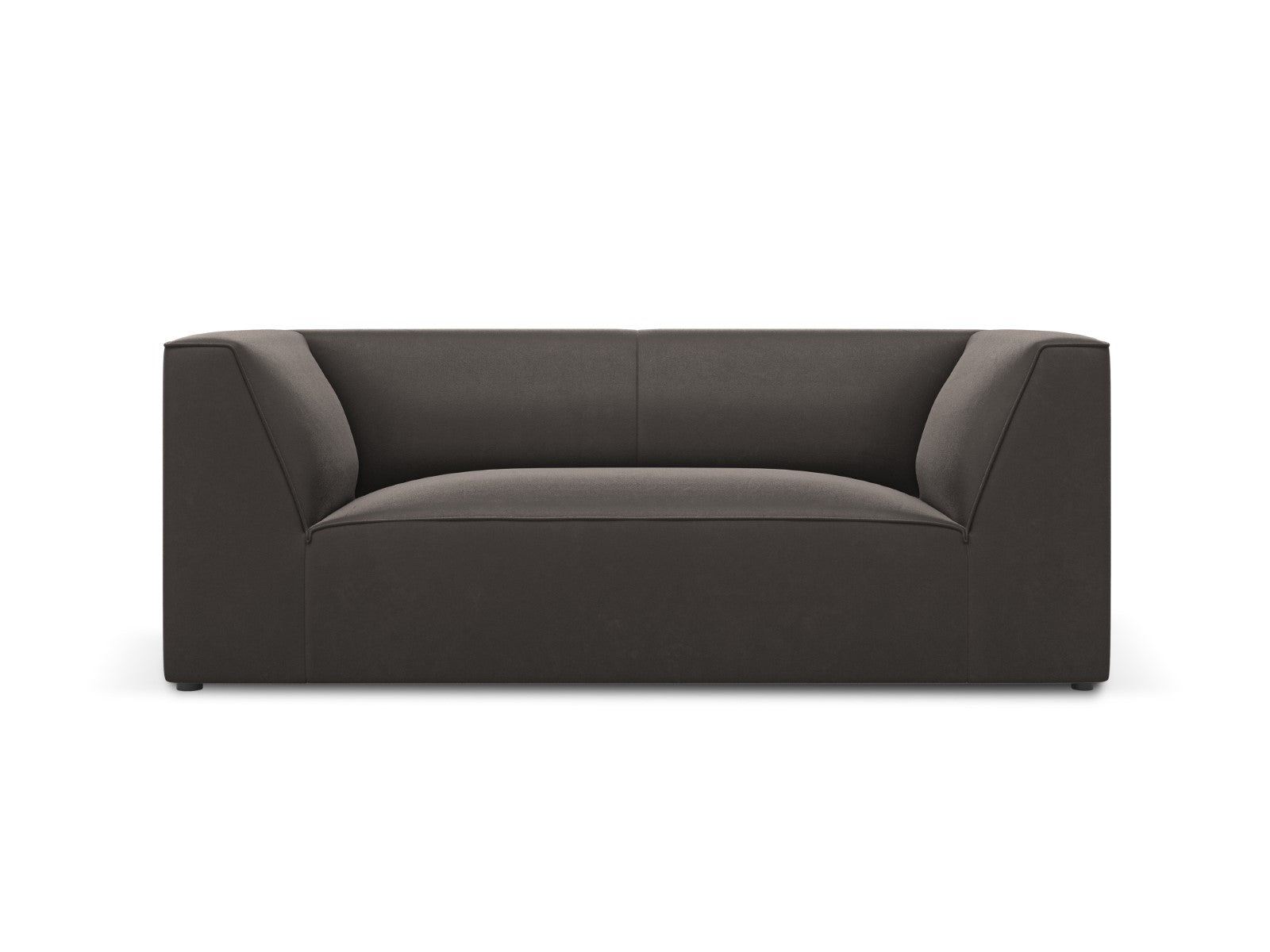 Micadoni Bank Ruby 2-zits, flueel, donkergrijs - 93x174x69cm