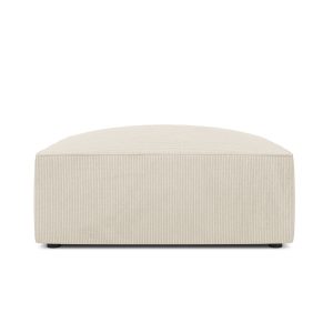 Micadoni Poef Ruby ribfluwelen, lichtbeige – 93x93x40cm Micadoni Poef Ruby ribfluwelen, lichtbeige – 93x93x40cm