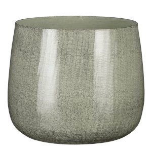 Mica Decorations Benson Bloempot – H22 x Ø24 cm – Metaal – Lichtgrijs Mica Decorations Benson Bloempot – H22 x Ø24 cm – Metaal – Lichtgrijs