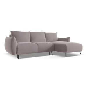 LaMiaSofa hoekbank rechts Genova – velours – lavendel – 242x162x86 LaMiaSofa hoekbank rechts Genova – velours – lavendel – 242x162x86