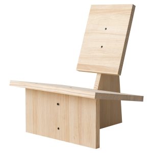 Naan Furniture Fauteuil Trebalúger – Gelakt massief hout – Natuurlijk Naan Furniture Fauteuil Trebalúger – Gelakt massief hout – Natuurlijk
