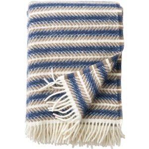 Klippan 100% wollen deken – Oscar -multi blue – 130x200cm