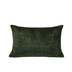 Madura Kussenovertrek Klark middernachtblauw en olijfgroen 40×60 cm Madura Kussenovertrek Klark middernachtblauw en olijfgroen 40×60 cm