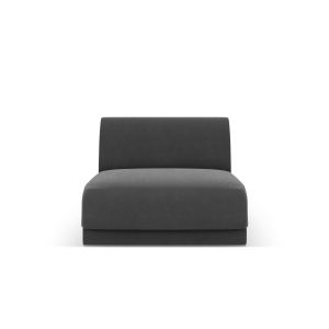 Micadoni Bestuurder Miley flueel grijs – 90x75x70cm