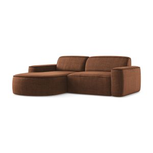 LaMiaSofa hoekbank links Melissa – textuurstof – terracotta – 224x166x LaMiaSofa hoekbank links Melissa – textuurstof – terracotta – 224x166x
