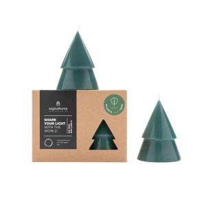 Originalhome dennenboom kaars – donkergroen – M – set van 2 Originalhome dennenboom kaars – donkergroen – M – set van 2