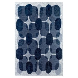 Lola&Moi vloerkleed Night Shift – blauw – 170x240cm Lola&Moi vloerkleed Night Shift – blauw – 170x240cm